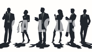 Silhouettes of Business People 5 Business Illustration