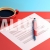 Document with a Pen and Coffee Cup on top Business Illustration