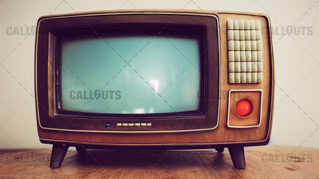 Overlay Mockup of TV Vintage 02