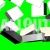 Blocks Falling Transition Overlay Video Green Background