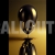 Happy New Year Concept Graphic Vertical Black Balloon Dip Gold 2024