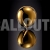 Happy New Year Concept Graphic Vertical Gold Balloon Reflection 2024