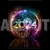 Happy New Year Concept Graphic Vertical Discoball Colorful 2024
