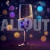 Happy New Year Concept Graphic Square Champagne Glass Bubbles Colorful1 2024