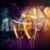 Happy New Year Concept Graphic Square Champagne Cheering Celebration Colorful 2024