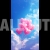 Valentines Day Concept Vertical Graphic Heart Balloon Sky Oil Painting