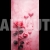 Valentines Day Concept Vertical Graphic Roses Wall Decoration