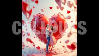 Valentines Day Concept Square Romance Splash