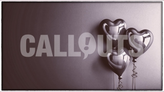Valentines Day Concept Horizontal 3 Balloons