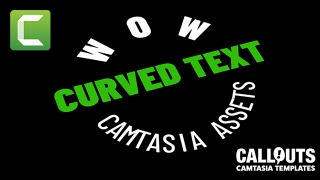 Camtasia Curved Text Templates