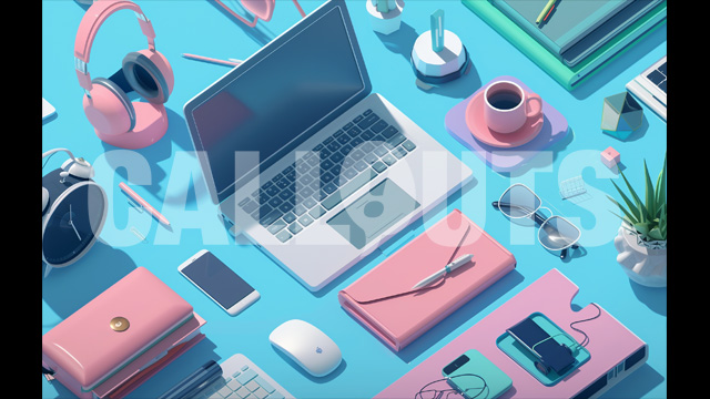 Modern Workspace Essentials 2 – Education Illustration