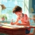 Focused Study Time – Education Illustration