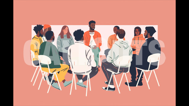 Diverse Group Meeting Illustration – Education Illustration