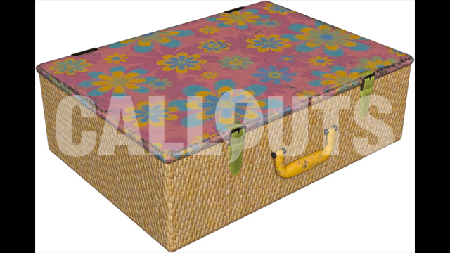 Basket Suitcase 3D Prop Beach-theme