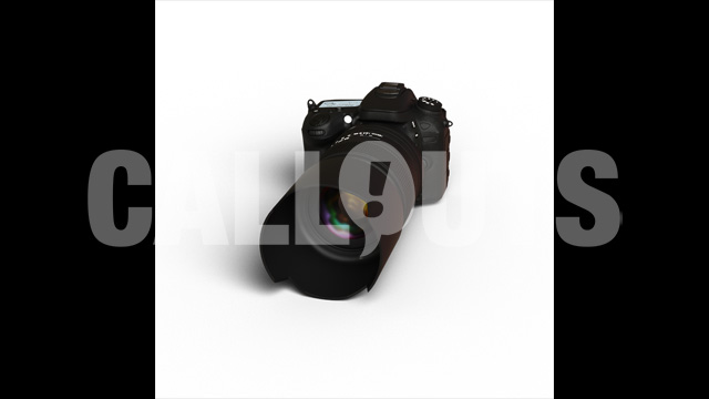 Camera DSLR 03 with Shadow 3D  Prop Cinema-theme