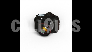 Camera DSLR with Shadow 3D  Prop Cinema-theme