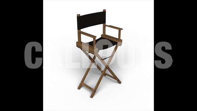 Director Chair with Shadow 3D  Prop Cinema-theme