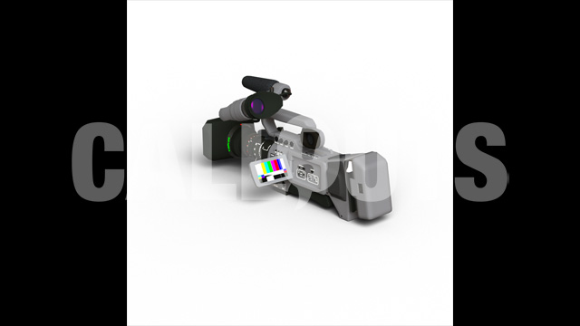 Video Camera with Shadow 3D  Prop Cinema-theme