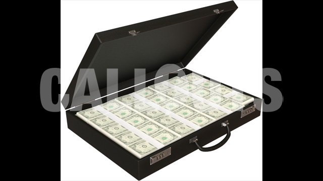 Money Briefcase 3D Prop Money-theme