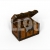 Treasure Chest with Shadow 3D Prop Money-theme