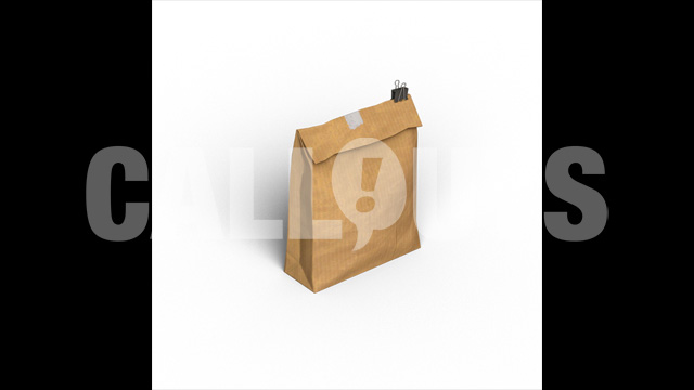 Lunch Bag Shadow 3D Prop Office-theme