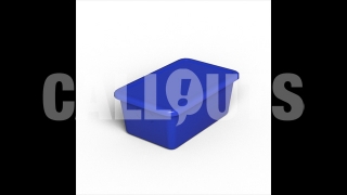 Plastic Container with Shadow 3D Prop Education/Office-theme