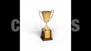 Trophy with Shadow 3D Prop Education/Sports-theme