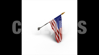 US Flag with Shadow 3D Prop Education theme