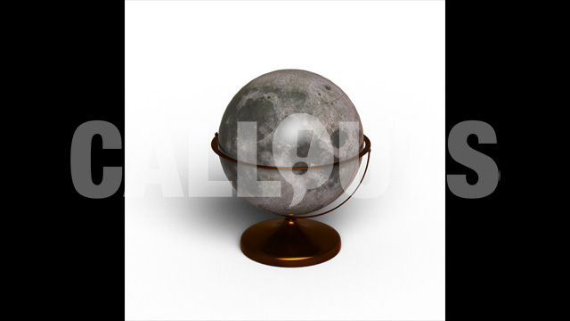 Moon Globe with Shadow 3D Prop Education theme