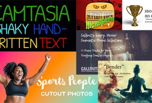 Fresh Visual Assets: Camtasia Shaky Handwritten Text, Sports Cutouts, Meditative Music, and More