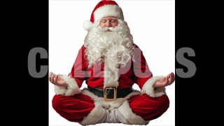 Santa Claus in Yoga Pose – Cutout Graphics