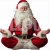 Santa Claus in Yoga Pose – Cutout Graphics