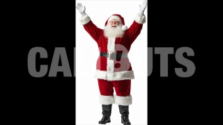 Jolly Santa Claus in Full Body Pose – Cutout Graphics