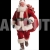 Santa Claus in Mid-Run with Gifts – Cutout Graphics