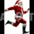 Santa Claus in Mid-Run – Cutout Graphics