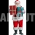 Santa Claus Holding a Pile of Gifts – Cutout Graphics