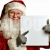 Santa Claus Holding Blank Signage – Cutout Graphics