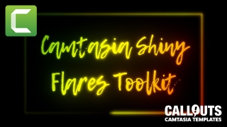 Camtasia Shiny Flares Toolkit – Headlines, Lower Thirds, Shapes