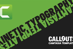 New; Camtasia Templates: “Kinetic Typography 2”, Couples Cutout Photos, Music, and More